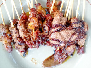 Satai or Sate Maranggi, Indonesian traditional food