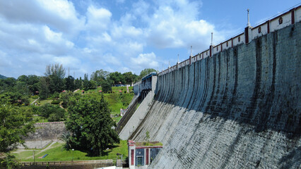 Neyyar dam shutter, gravity dam in Thiruvananthapuram, Kerala