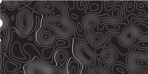 opographic map background concept with space for your copy.Topographic background and texture, monochrome image..Gray and white wave abstract topographic map contour, lines Pattern background.