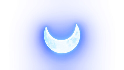 Moon PNG, Half moon PNG transparent images, glowing moon PNG, Blue glowing moon wallpaper, white moon PNG, moon transparent © Tilak