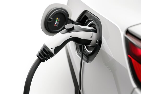 Close-up of Fast electric car charger 