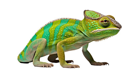 Fototapeta premium Chameleon isolated on transparent background