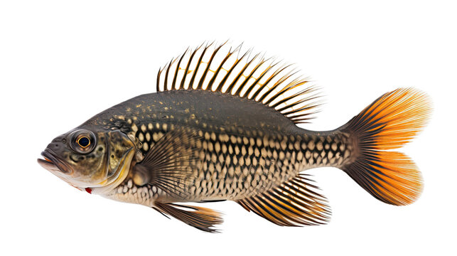 Drepaneidae fish isolated on a transparent background