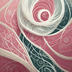 Pastel Patterns on with swirls and waves