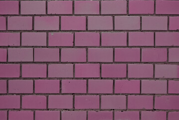 ピンク色のレンガ