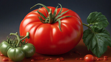 Red Organic Fresh Tomatoes 