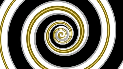 Black and white spiral with creamy brown stripes