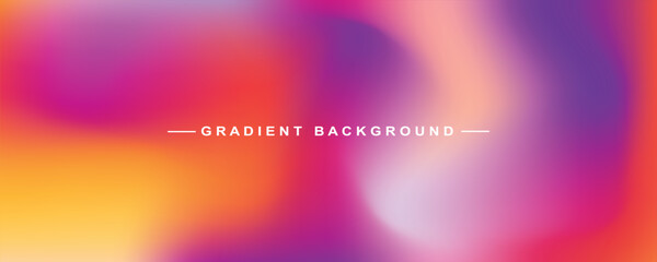 Colorful gradient blur abstract background vector