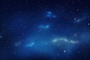 Fototapeta na wymiar Night starry sky background with stars and nebula. Vector illustration