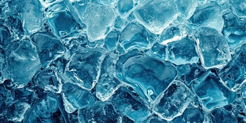 Fototapeta premium Ice melt closeup background and backdrop.