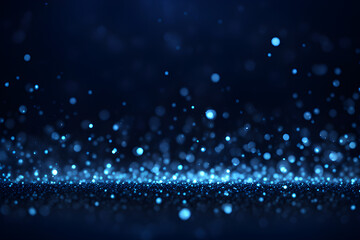 Obraz premium Navy glow particle