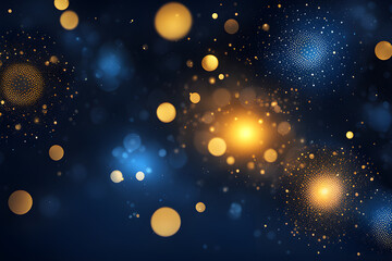 Navy glow particle