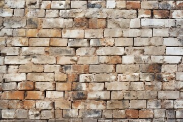 Old brick wall texture background for interior exterior decoration and industrial construction concept design