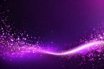 Obraz premium Purple glow particle