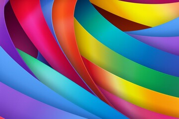Colorful abstract background with curved lines