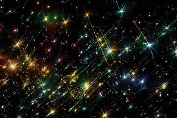 Abstract background with stars and sparkles,