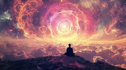 celestial grace: an otherworldly woman's mystical allure