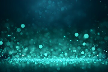 Obraz premium Teal glow particle