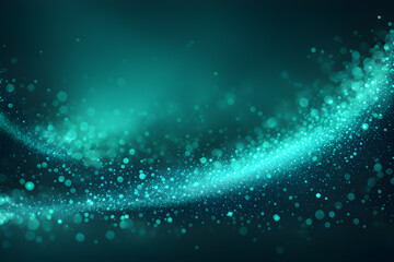 Teal glow particle
