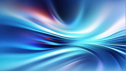 Abstract blue and red waves background. Generative AI.