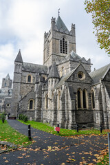 Fototapeta na wymiar The Christ Church Cathedral in Dublin, Ireland