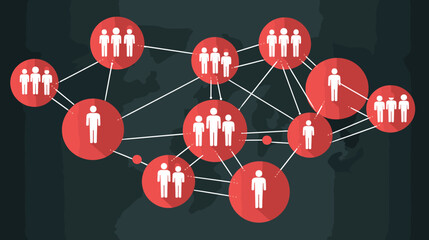 World wide business concept image. Vector illustration.