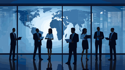 Fototapeta na wymiar World wide business concept image. Vector illustration.