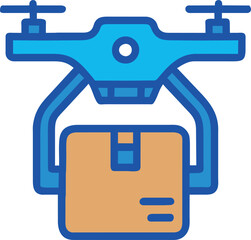 Obraz premium drone delivery, icon