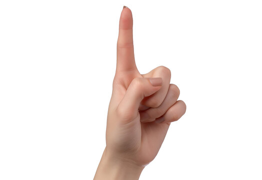 hand pointing at something on a transparent background