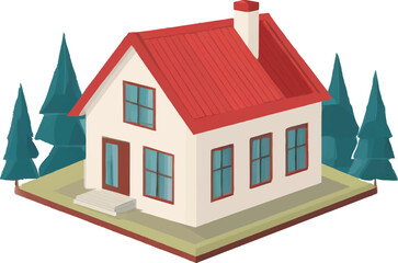 House Flat Vector 8 .