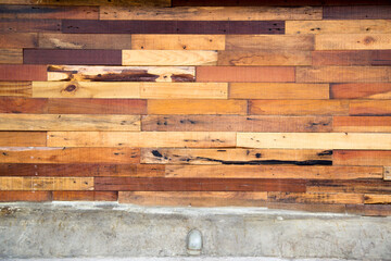 background of wood and decorative wooden products