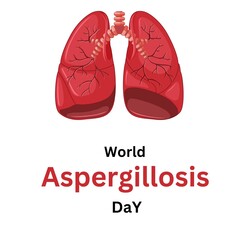 Awareness banner for World Aspergillosis Day.World aspergillosis day. Medical concept  template for banner, card, poster, background.