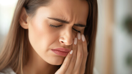 Person Experiencing Toothache. Generative AI