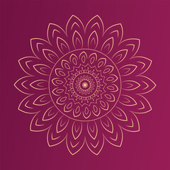 Vector floral mandala design  background