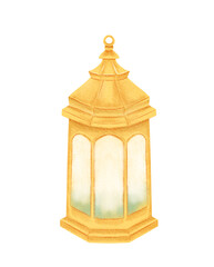 Arabian Lantern Watercolor