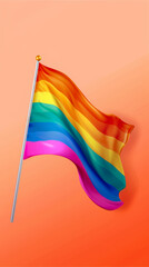 Illustration, banner or background celebrating the diversity of the LGBT community