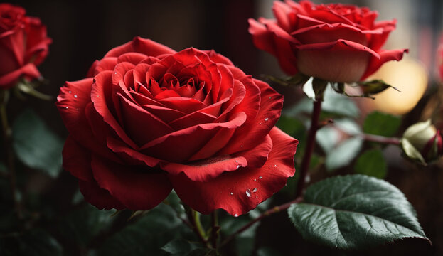 red rose  Valentine's Day Rose Background 