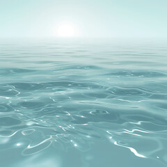 Smooth surface light blue water natural background - obrazy, fototapety, plakaty