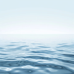 Smooth surface light blue water natural background