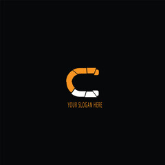 c text logo design different style 