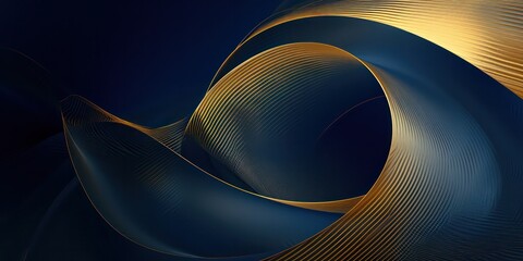 Geomatic in the style of light indigo and gold, with curvilinear elements, on a gigantic scale, richly layered.