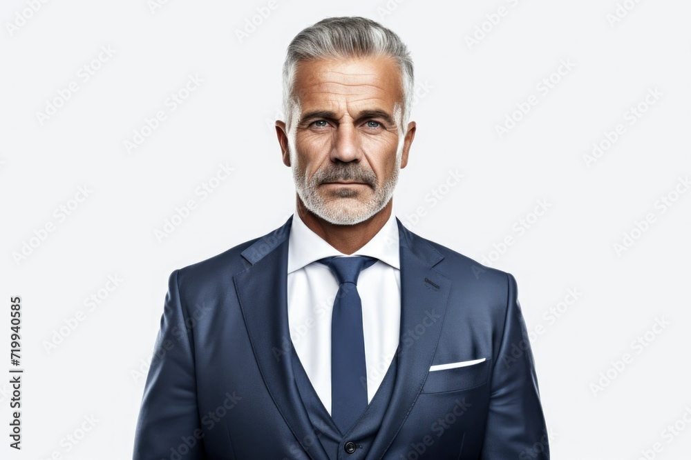 Poster a man dressed in a suit and tie, striking a pose for a picture. this image can be used for various p