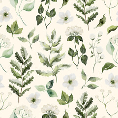 seamless floral pattern elegance  - obrazy, fototapety, plakaty
