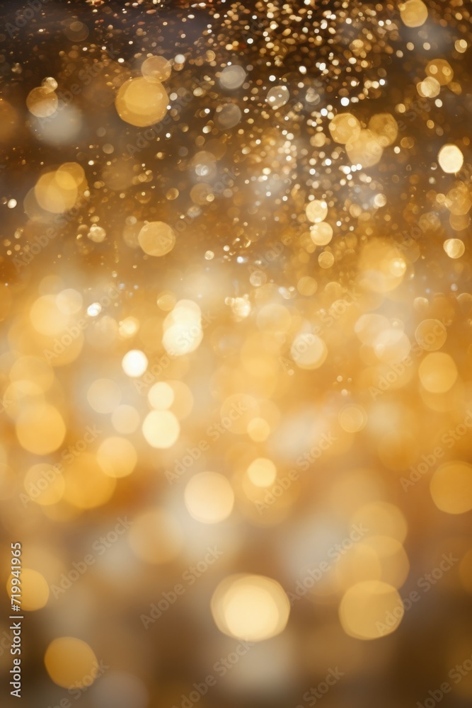 Poster a blurry image of a golden background. can be used as a backdrop for various designs