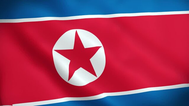 North Korea Waving Flag. National 3d North Korea Flag Waving. North Korea Flag 4k Resolution Background. North Korea Flag Closeup