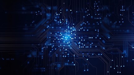 Fototapeta premium Circuit technology background with high-tech digital data connection system, cyber circuit future technology concept background. computer electronic design