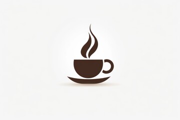 A cup of coffee with steam rising out of it. Perfect for coffee lovers and cafes