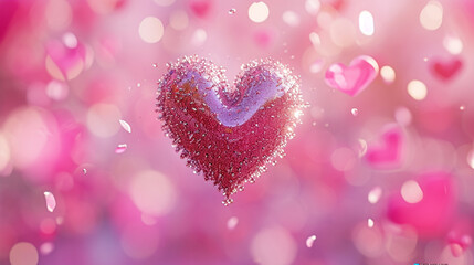 pink heart background