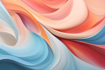 A vibrant abstract background with flowing waves of color. Generative Ai