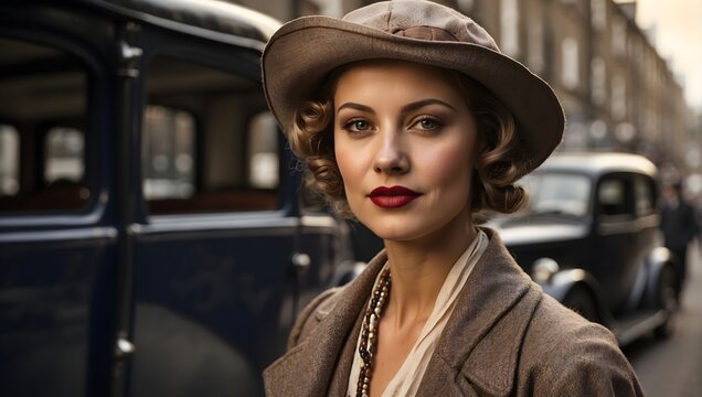 portrait of a woman from 1930 that year